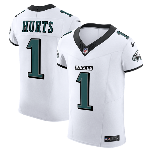 Men's Philadelphia Eagles Jalen Hurts Nike White Vapor F.U.S.E. Elite Jersey - Image 1