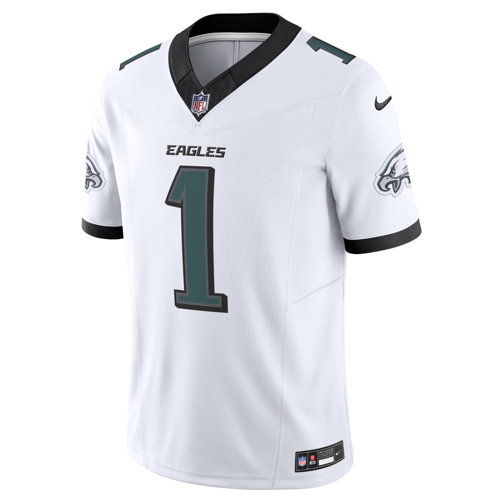 Men's Philadelphia Eagles Jalen Hurts Nike White Vapor F.U.S.E. Limited Jersey - Image 3