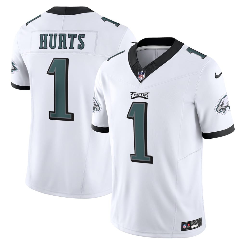 Men's Philadelphia Eagles Jalen Hurts Nike White Vapor F.U.S.E. Limited Jersey - Image 2