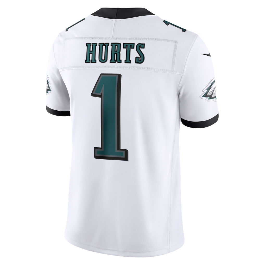 Men's Philadelphia Eagles Jalen Hurts Nike White Vapor F.U.S.E. Stitched Limited Jersey - Image 4