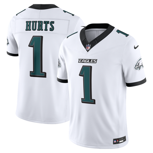 Men's Philadelphia Eagles Jalen Hurts Nike White Vapor F.U.S.E. Stitched Limited Jersey - Image 1
