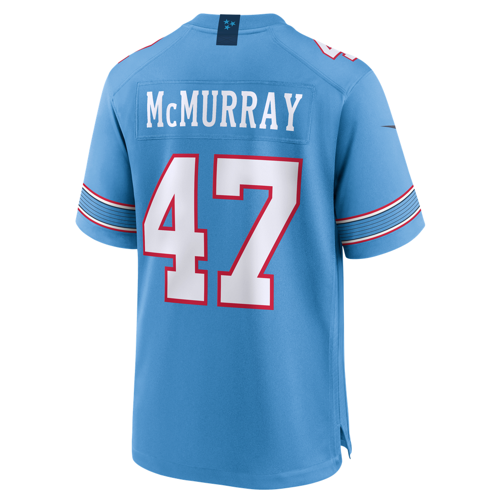 Men's Tennessee Titans Jalen McMurray Nike Light Blue Team Game Jersey - Image 4