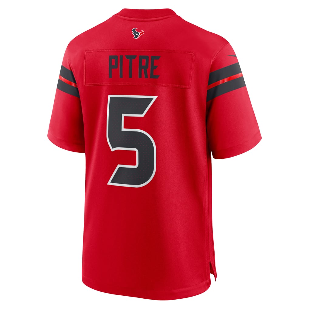 Men's Houston Texans Jalen Pitre Nike Red Alternate Game Jersey - Image 4