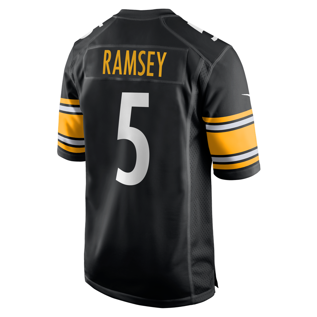 Men's Pittsburgh Steelers Jalen Ramsey Nike  Black Team Game Jersey - Image 4