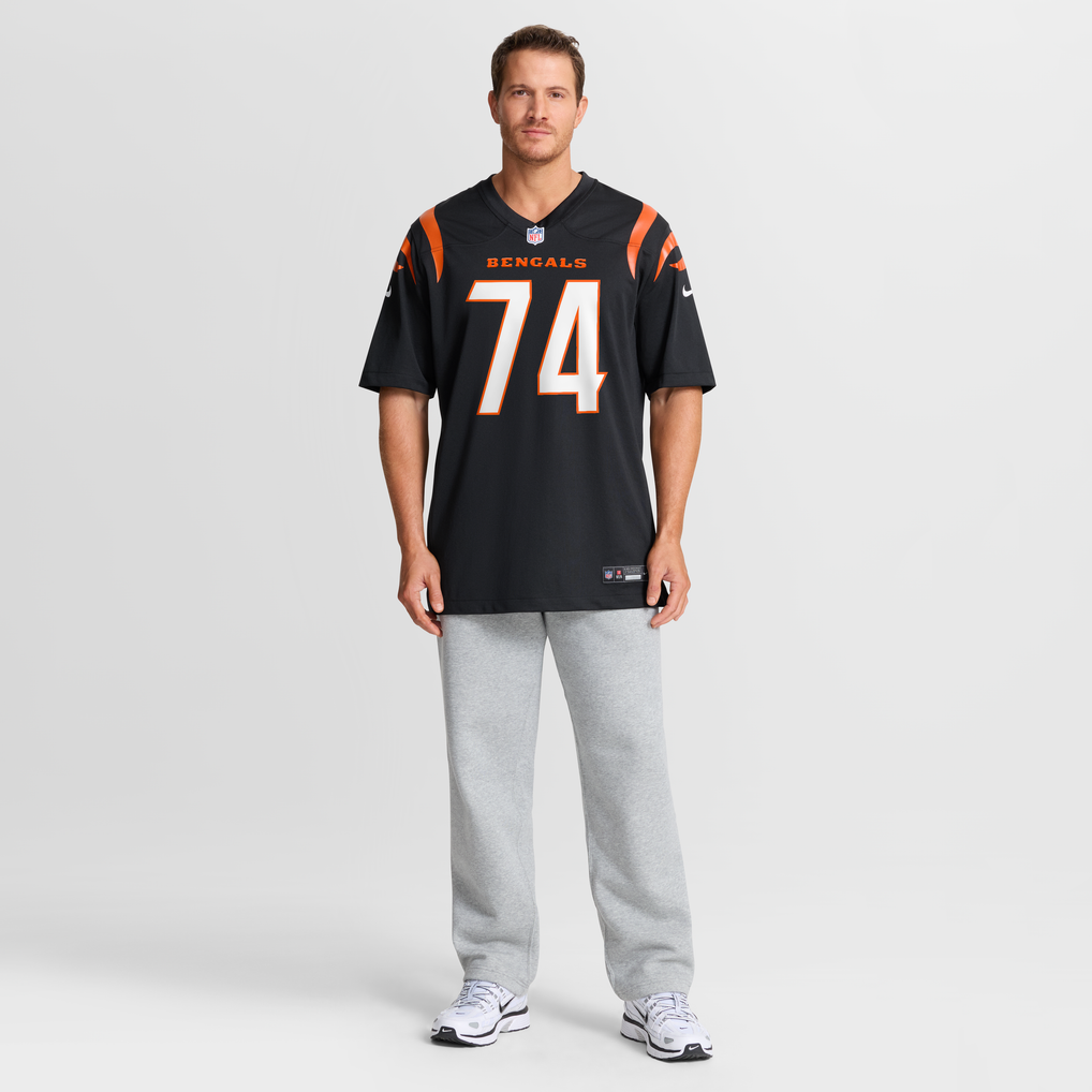 Men's Cincinnati Bengals Jalen Rivers Nike Black Team Game Jersey - Image 8