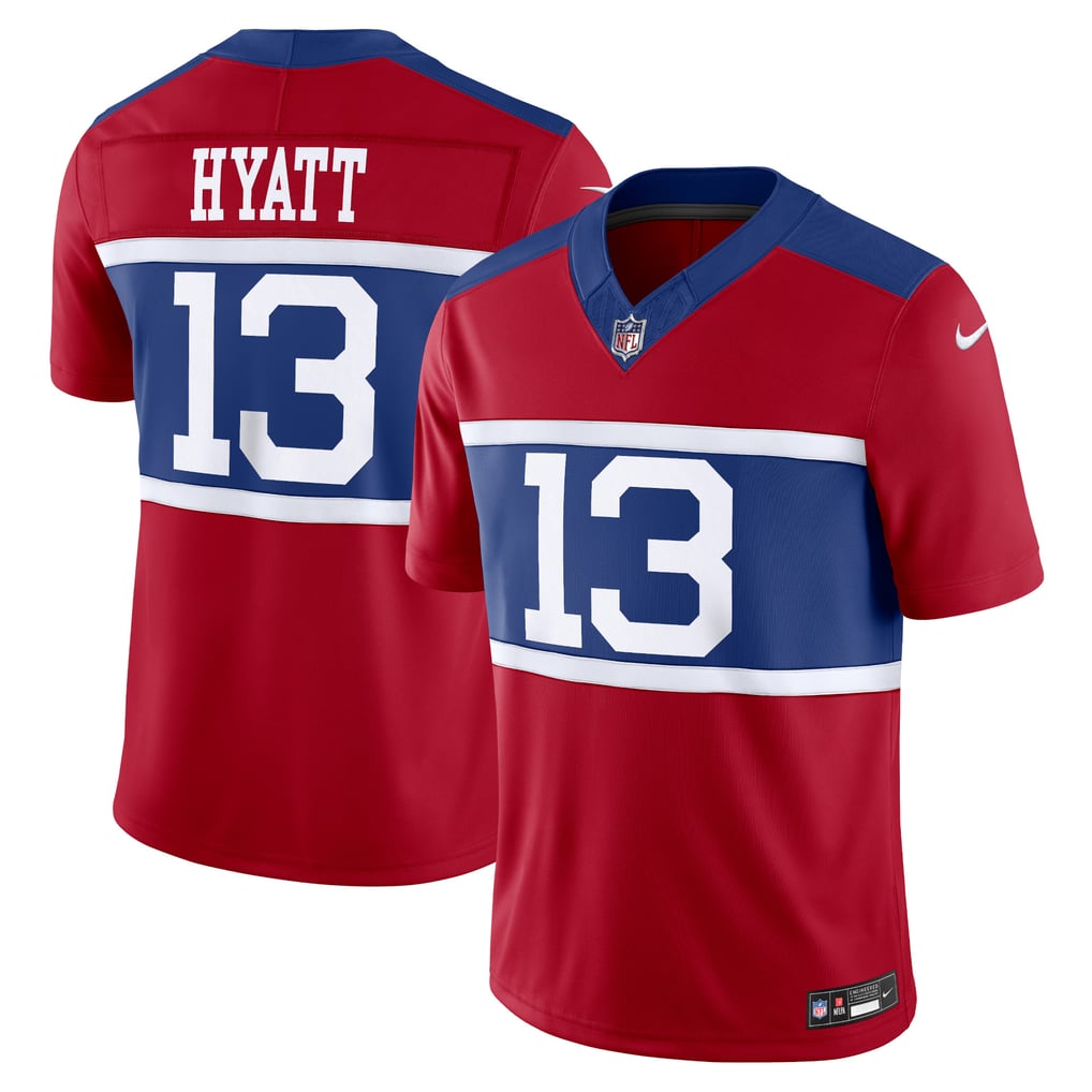 Men's New York Giants Jalin Hyatt Nike Century Red Alternate Vapor F.U.S.E. Limited Jersey - Image 1