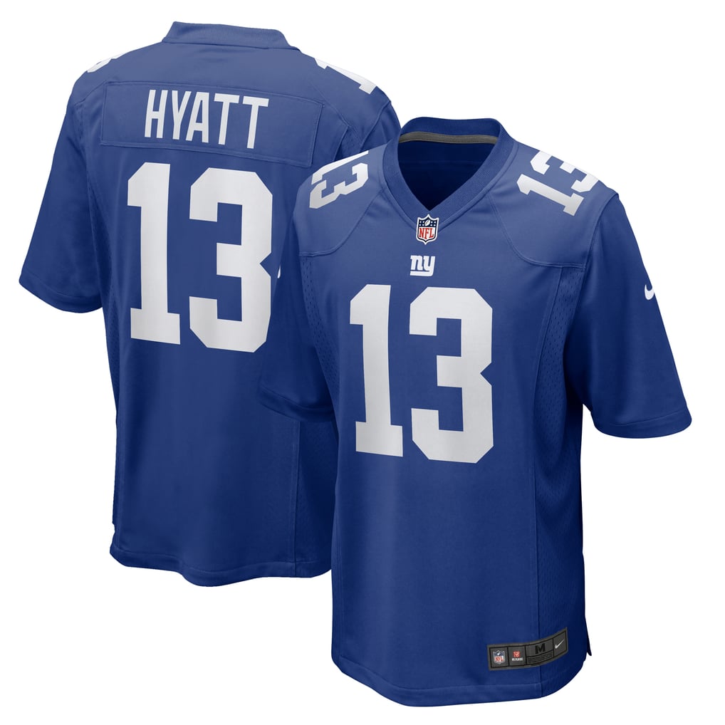 Men's New York Giants Jalin Hyatt Nike  Royal Team Game Jersey - Image 2