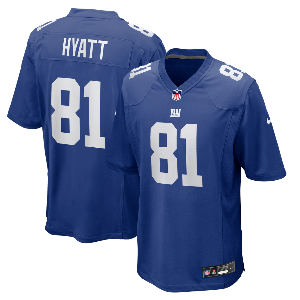 Men's New York Giants Jalin Hyatt Nike Royal Team Game Jersey - Image 2