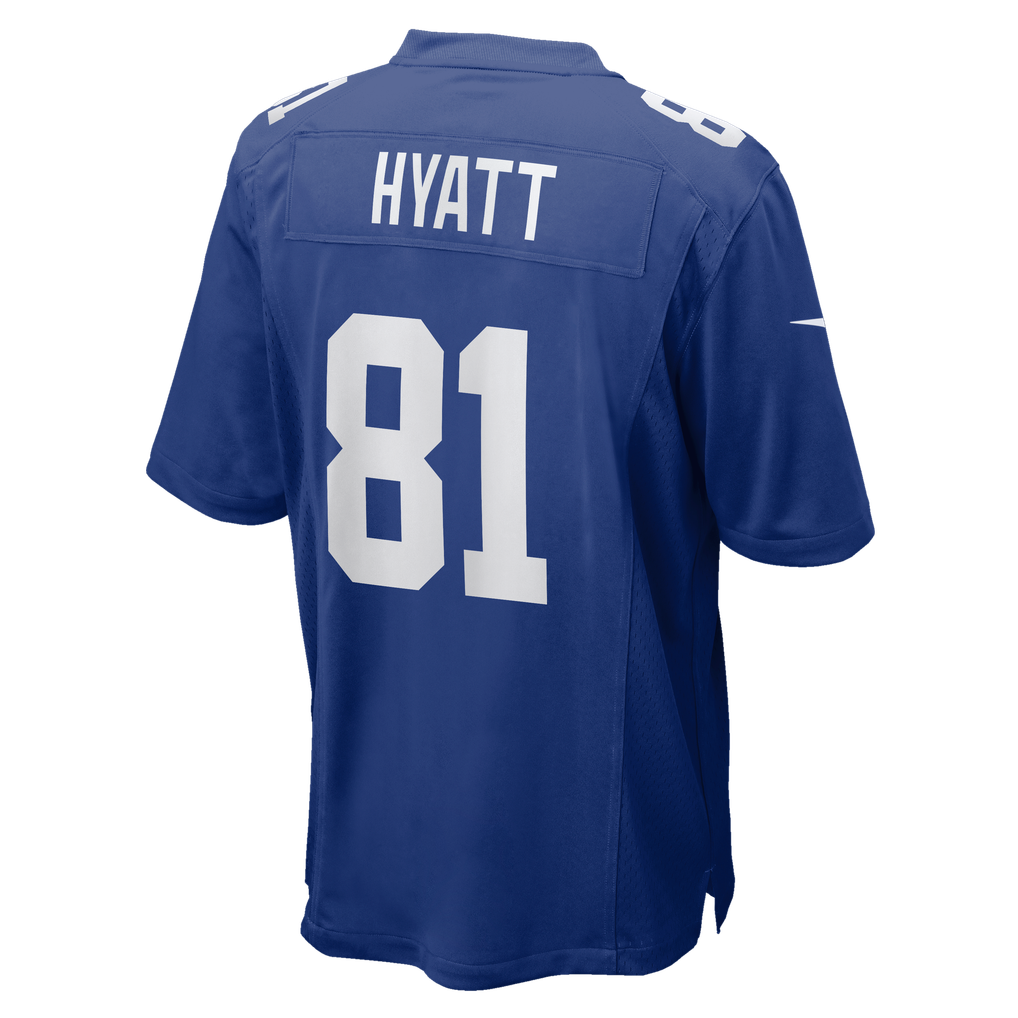 Men's New York Giants Jalin Hyatt Nike Royal Team Game Jersey - Image 6