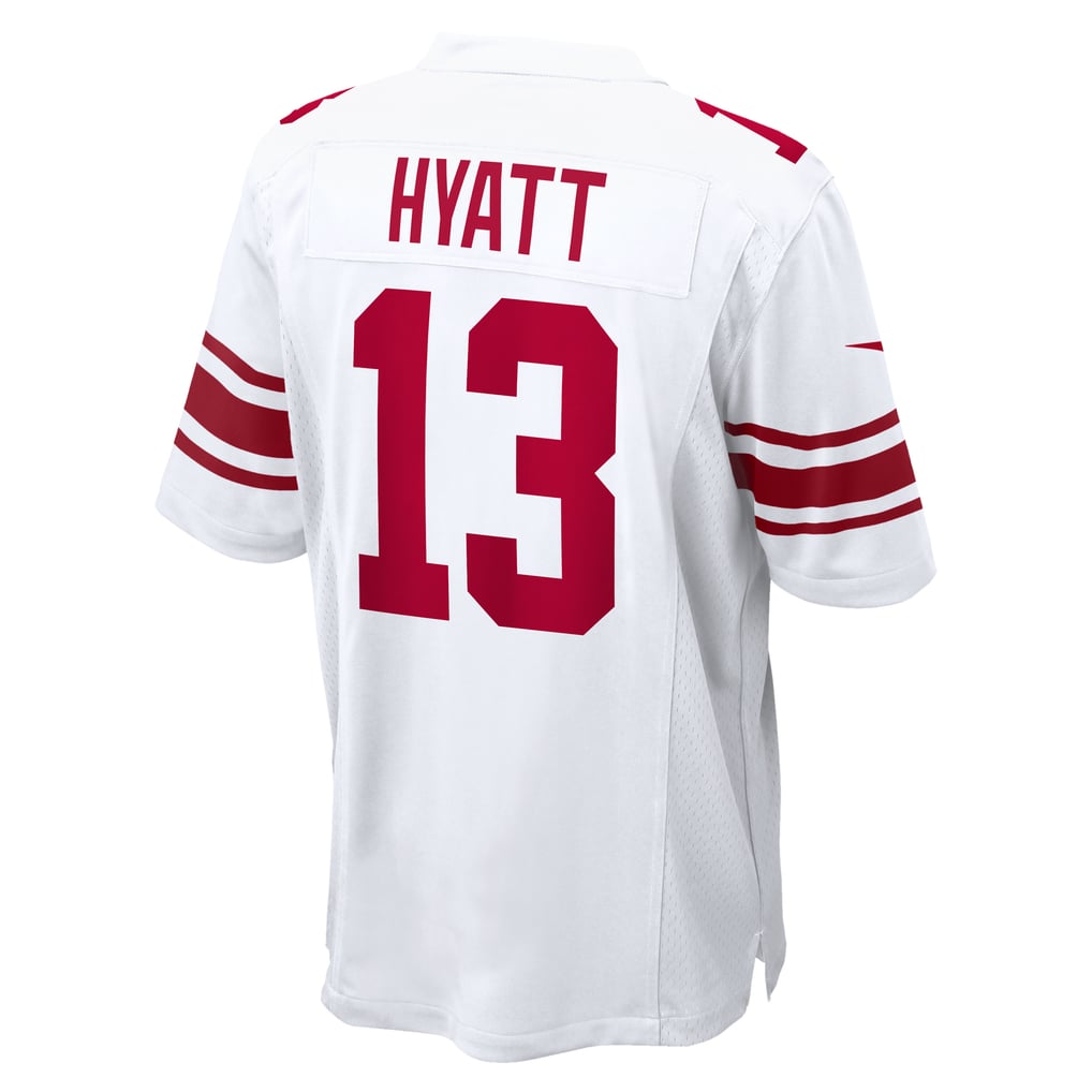Men's New York Giants Jalin Hyatt Nike  White  Game Jersey - Image 4
