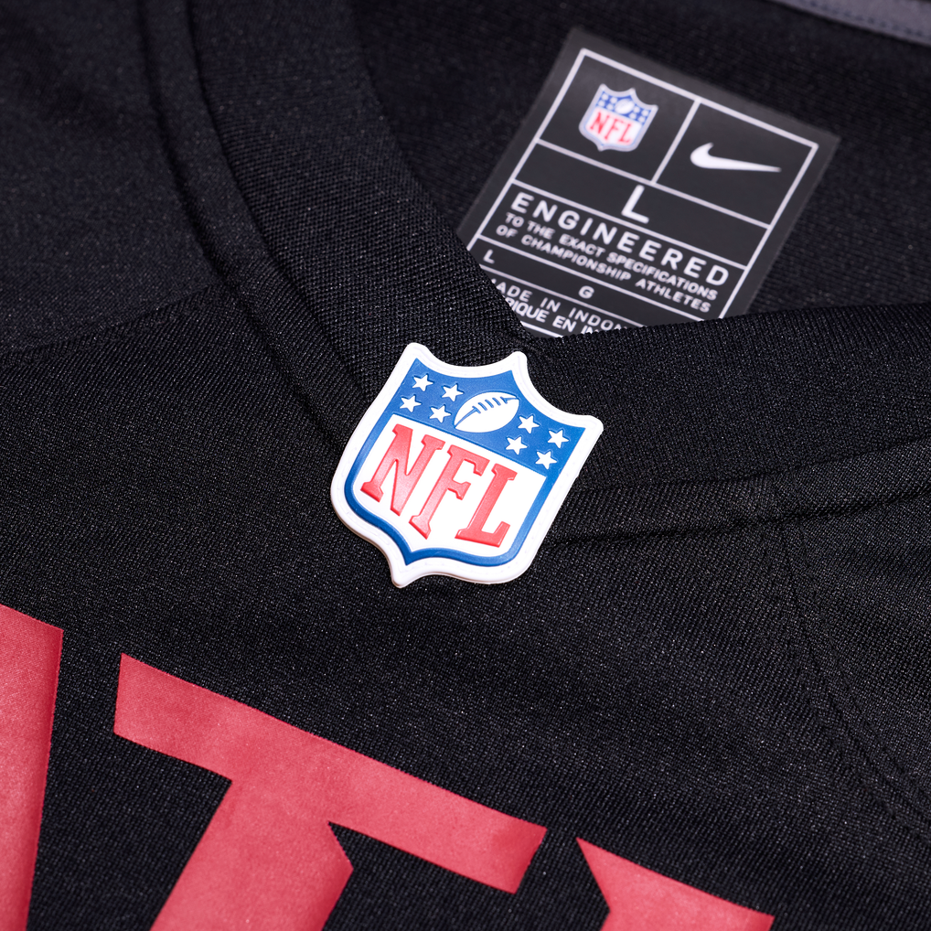 Men's Atlanta Falcons Jalon Walker Nike Black Team Game Jersey