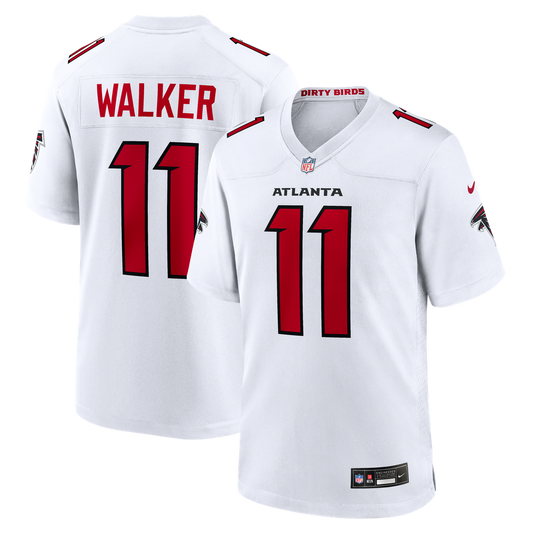 Men's Atlanta Falcons Jalon Walker Nike White Game Jersey