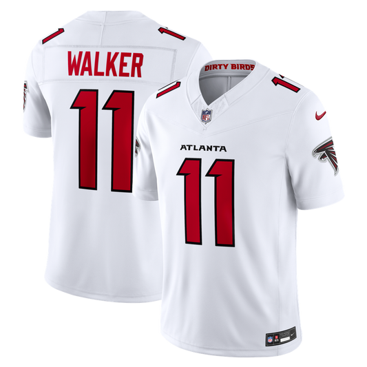 Men's Atlanta Falcons Jalon Walker Nike White Vapor F.U.S.E. Stitched Limited Jersey