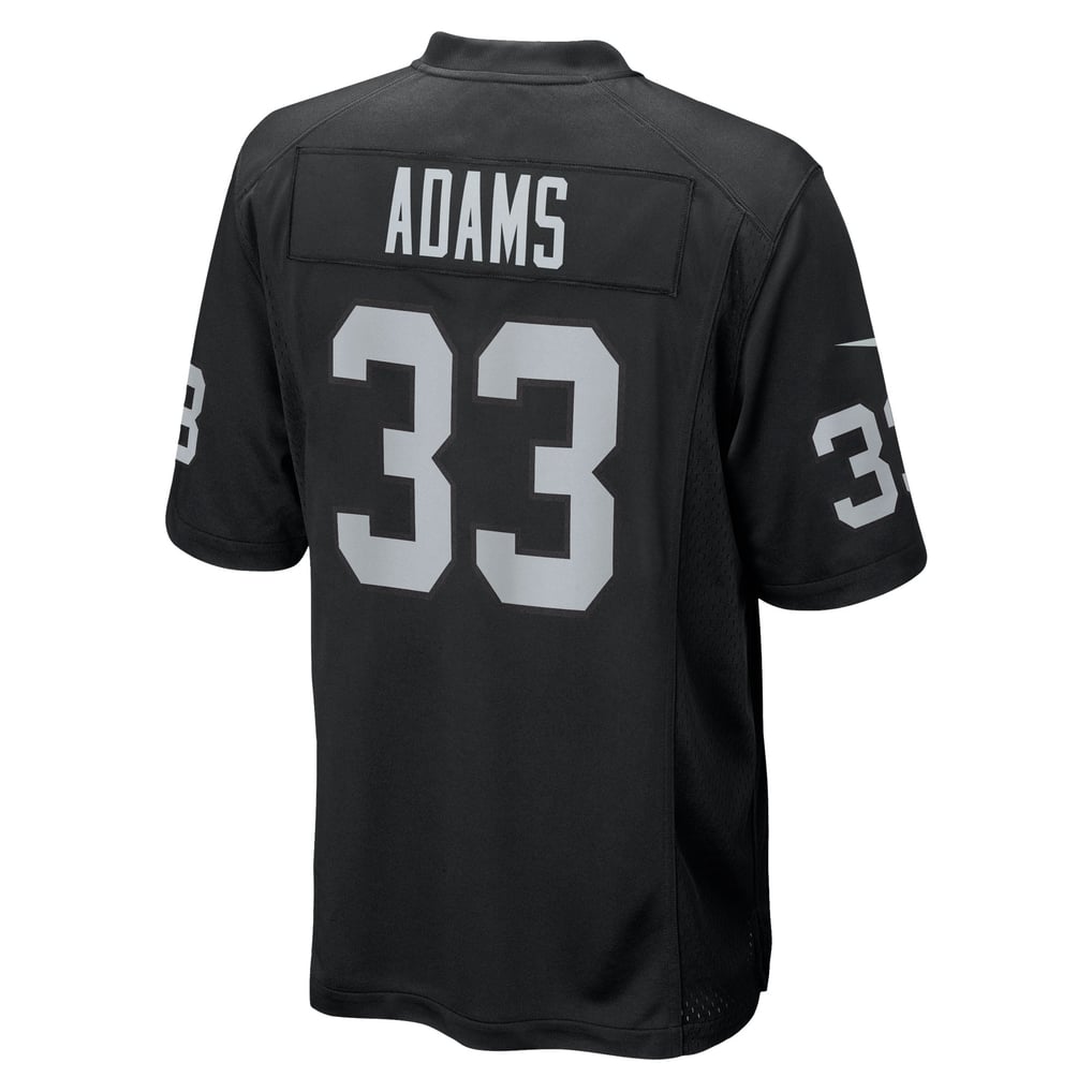 Men's Las Vegas Raiders Jamal Adams Nike  Black Team Game Jersey - Image 4
