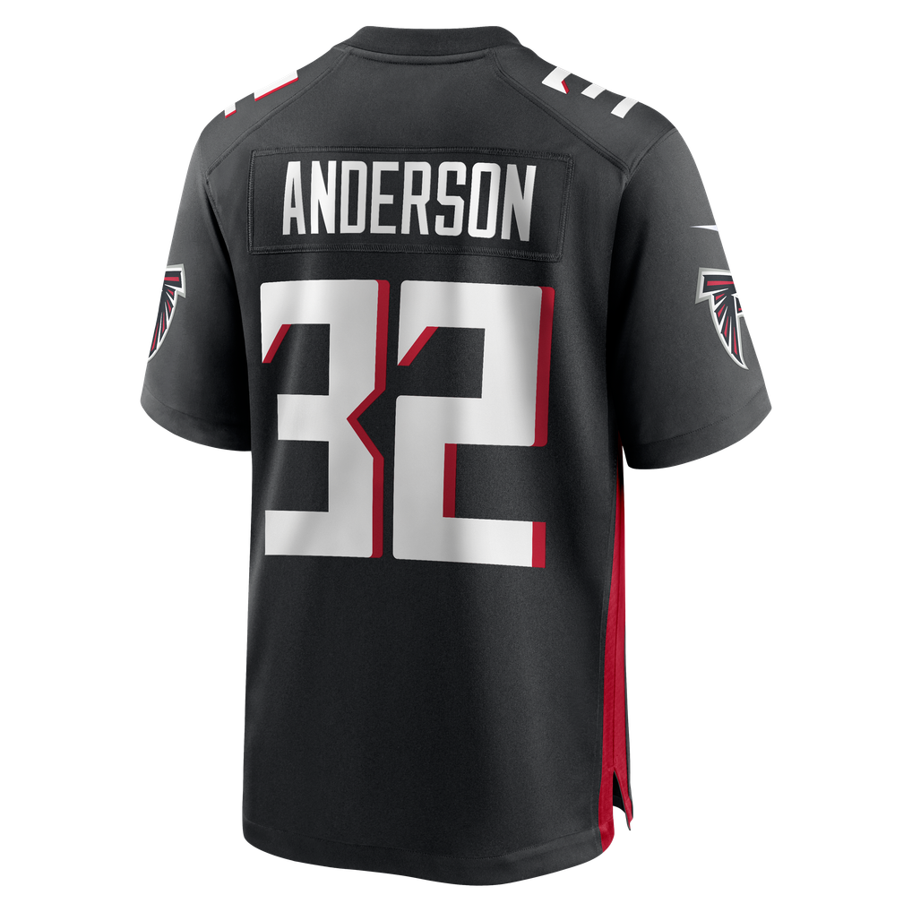 Men's Atlanta Falcons Jamal Anderson Nike Black Game Retired Player Jersey