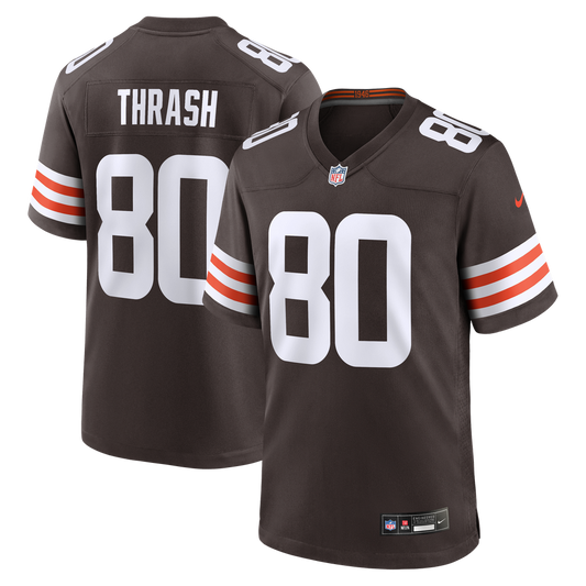 Men's Cleveland Browns Jamari Thrash Nike Brown Team Game Jersey - Image 1