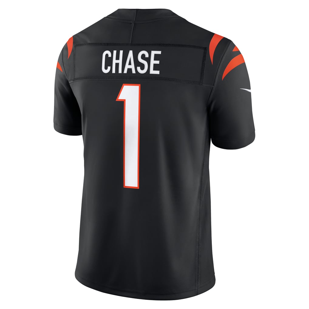 Men's Cincinnati Bengals Ja'Marr Chase Nike Black Team Vapor F.U.S.E. Stitched Limited Jersey - Image 4