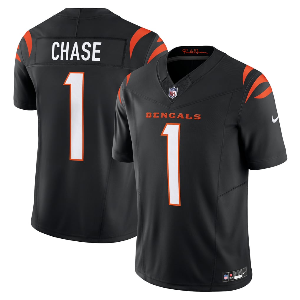 Men's Cincinnati Bengals Ja'Marr Chase Nike Black Vapor F.U.S.E. Limited Jersey - Image 2