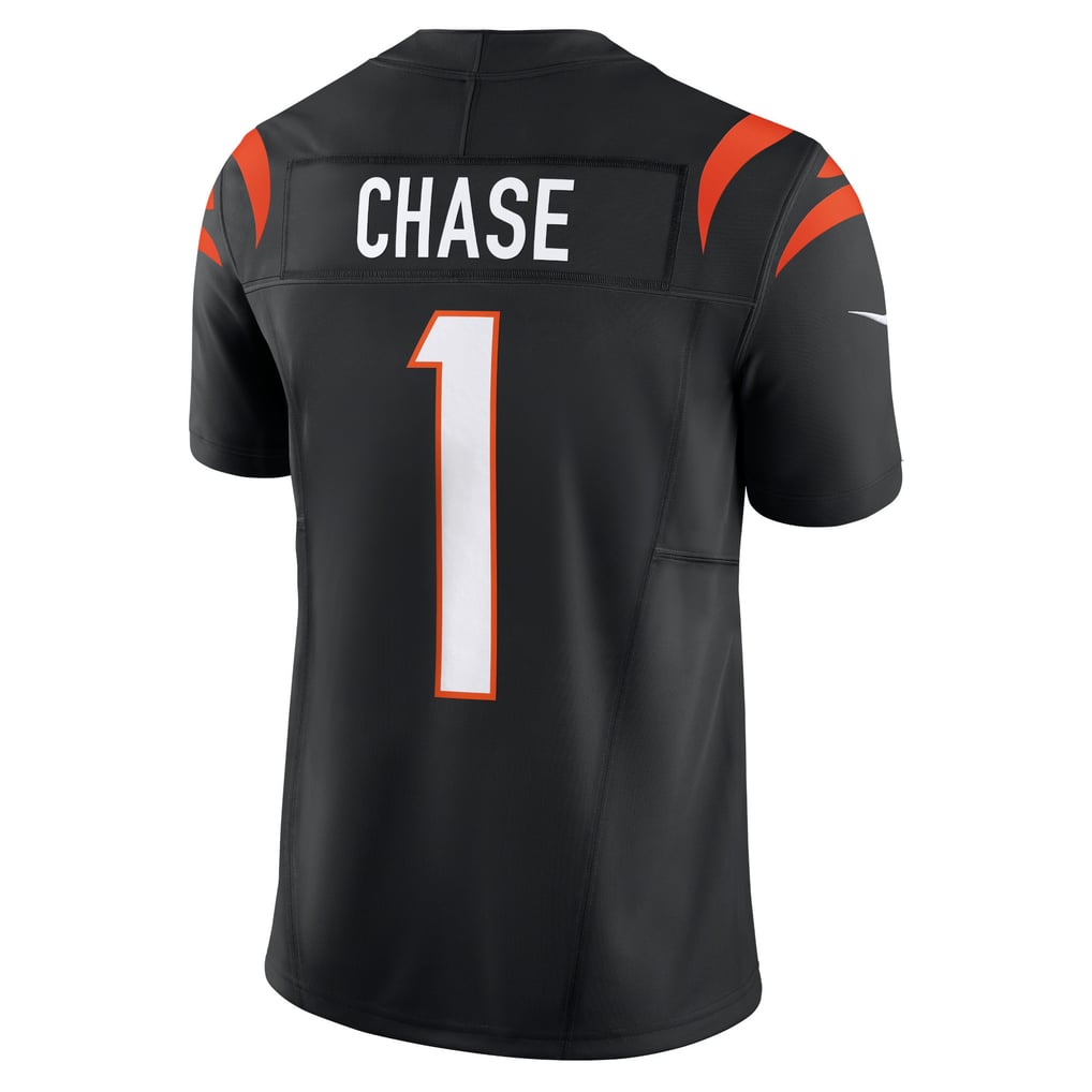 Men's Cincinnati Bengals Ja'Marr Chase Nike Black Vapor F.U.S.E. Limited Jersey - Image 4