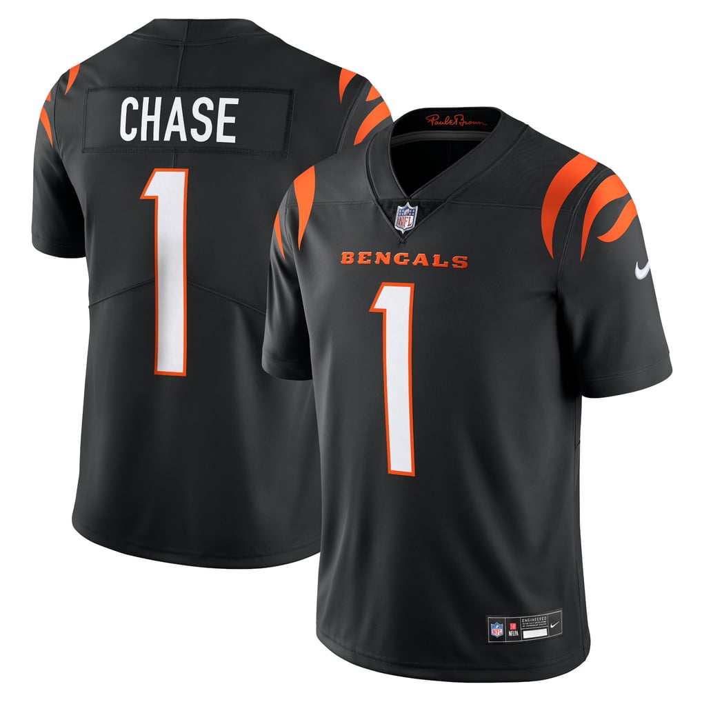 Men's Cincinnati Bengals Ja'Marr Chase Nike Black Vapor Untouchable Limited Jersey - Image 1