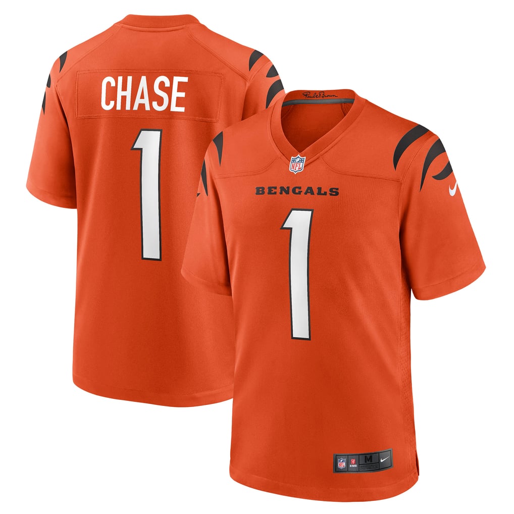 Men's Cincinnati Bengals Ja'Marr Chase Nike Orange Alternate Game Jersey - Image 2