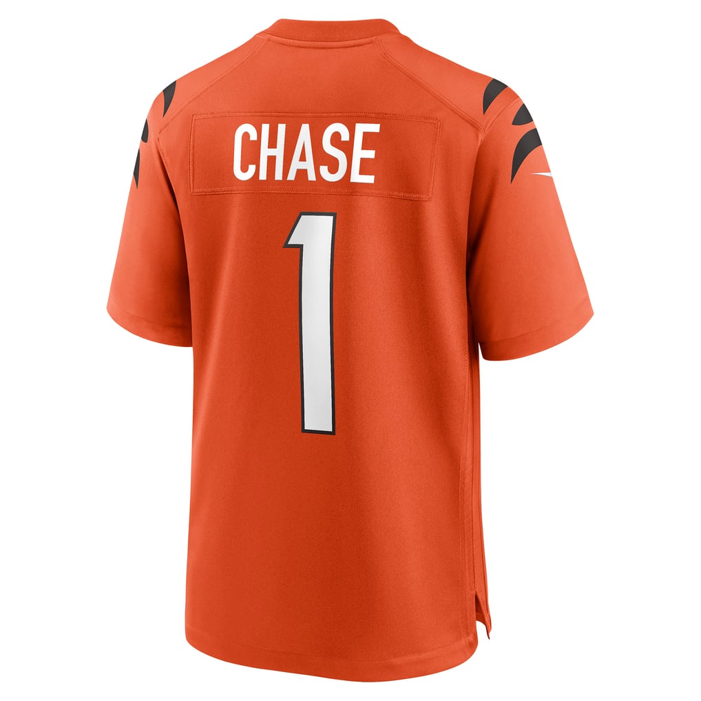 Men's Cincinnati Bengals Ja'Marr Chase Nike Orange Alternate Game Jersey - Image 4