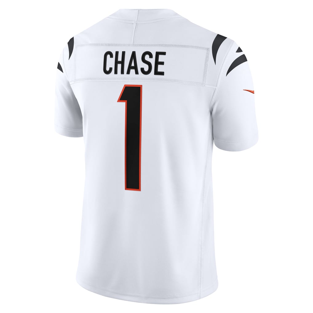 Men's Cincinnati Bengals Ja'Marr Chase Nike White Vapor F.U.S.E. Stitched Limited Jersey - Image 4