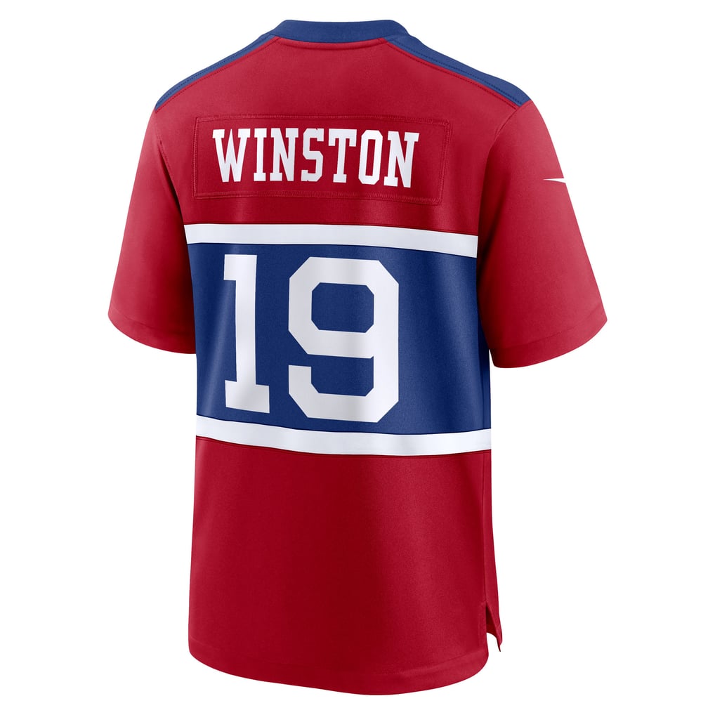 Men's New York Giants Jameis Winston Nike Century Red Alternate Game Jersey - Image 4