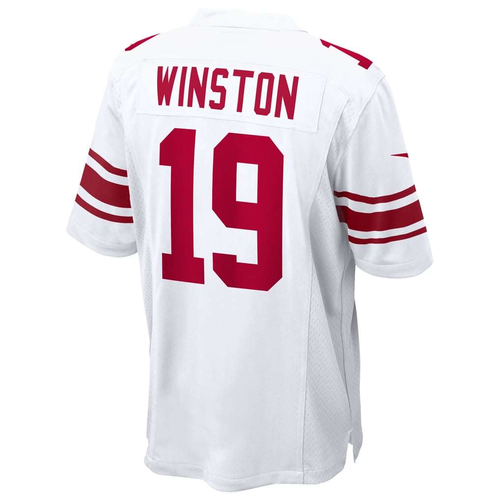 Men's New York Giants Jameis Winston Nike  White Game Jersey - Image 4