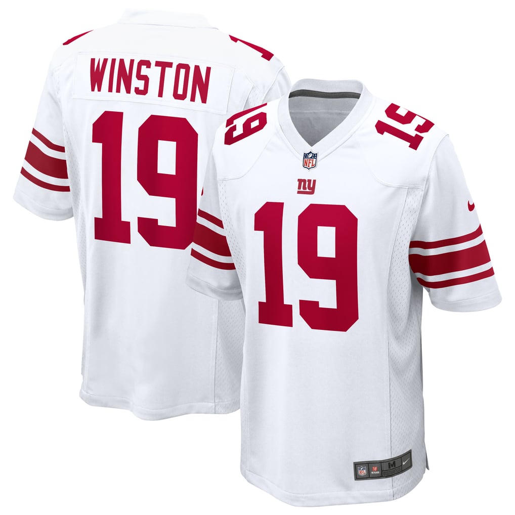 Men's New York Giants Jameis Winston Nike  White Game Jersey - Image 1