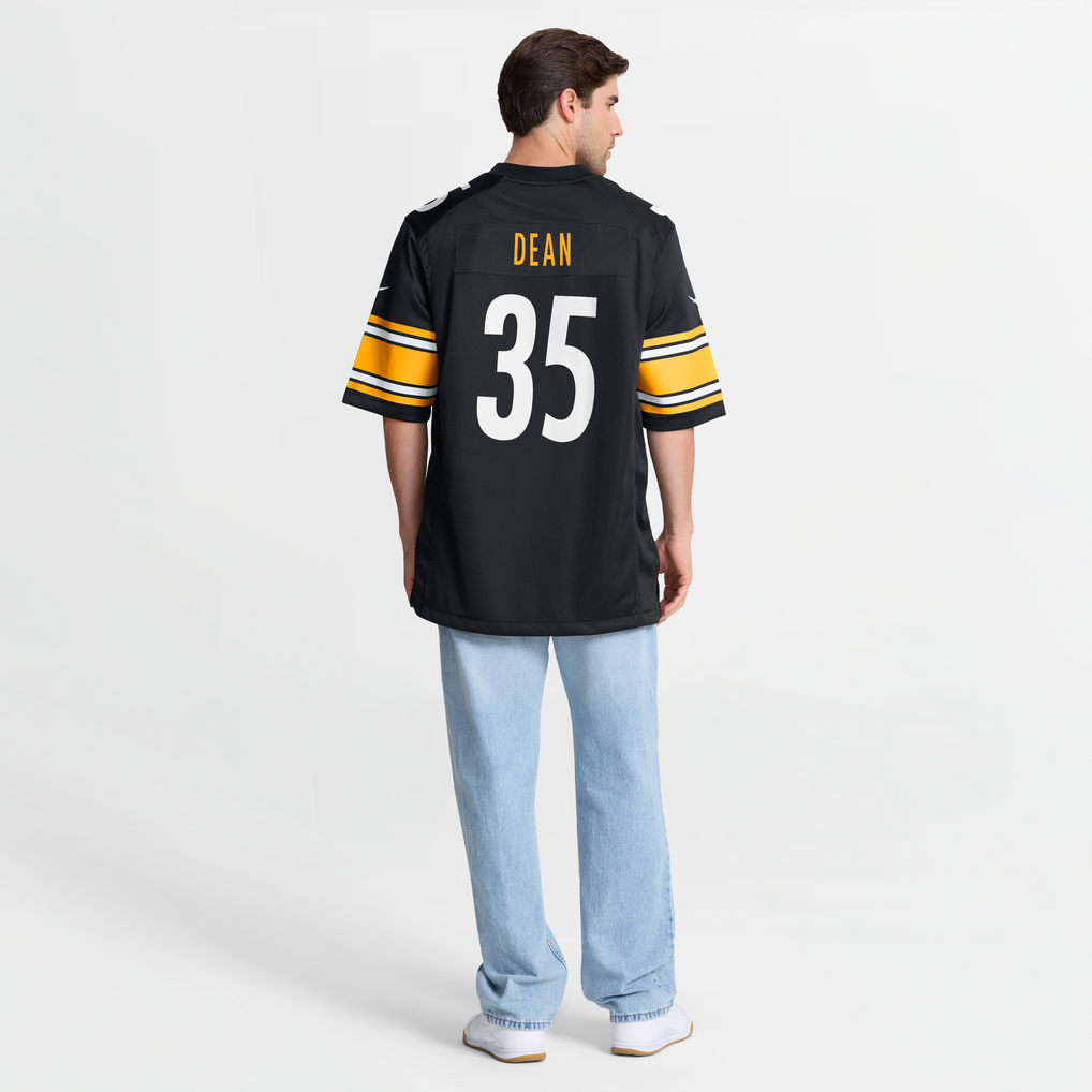 Men's Pittsburgh Steelers Jamel Dean Nike  Black Team Game Jersey - Image 6