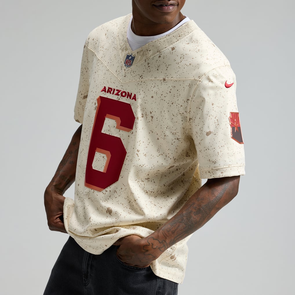 Men's Arizona Cardinals James Conner Nike Natural Rivalries Collection Stitched Limited Jersey - Image 8