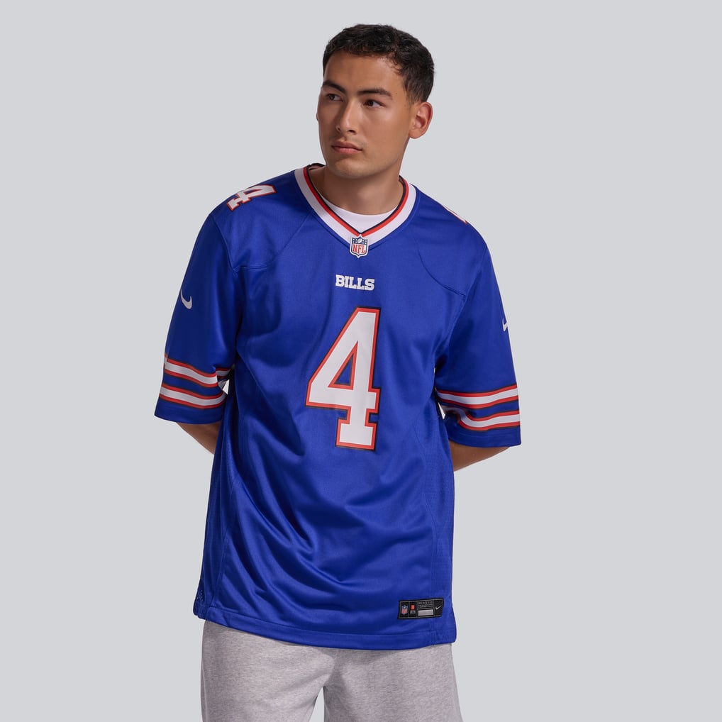 Men's Buffalo Bills James Cook III Nike  Royal Team Game Jersey - Image 3