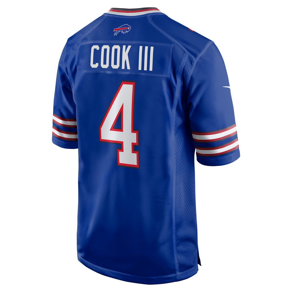 Men's Buffalo Bills James Cook III Nike  Royal Team Game Jersey - Image 8