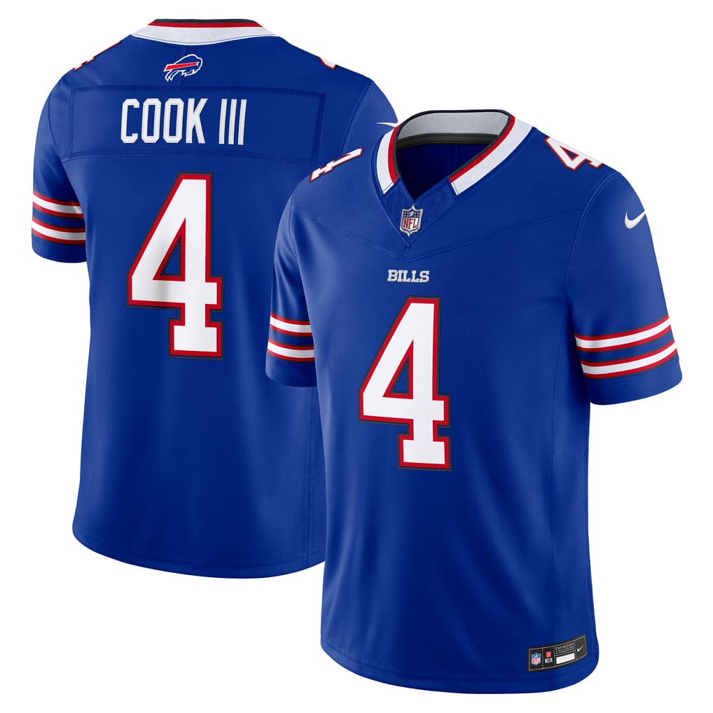 Men's Buffalo Bills James Cook III Nike Royal Team Vapor F.U.S.E. Stitched Limited Jersey - Image 2