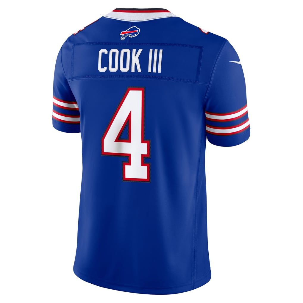 Men's Buffalo Bills James Cook III Nike Royal Team Vapor F.U.S.E. Stitched Limited Jersey - Image 4
