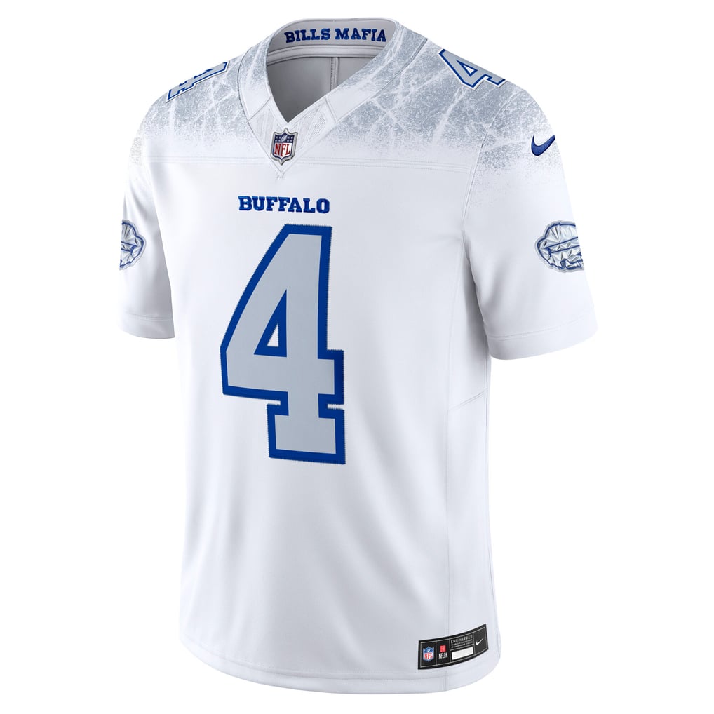 Men's Buffalo Bills James Cook III Nike White Rivalries Collection Stitched Limited Jersey - Image 3