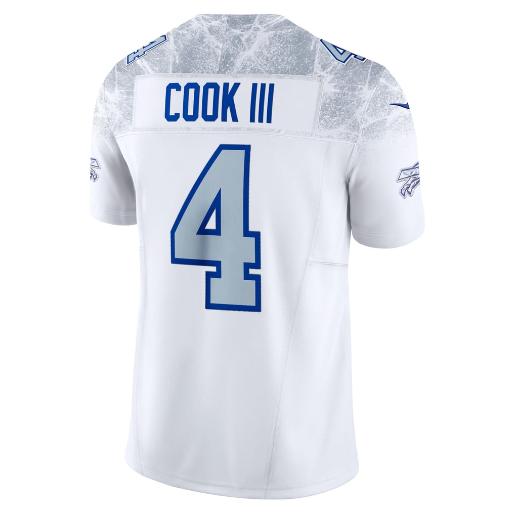Men's Buffalo Bills James Cook III Nike White Rivalries Collection Stitched Limited Jersey - Image 4