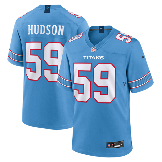 Men's Tennessee Titans James Hudson Nike Light Blue Team Game Jersey - Image 1