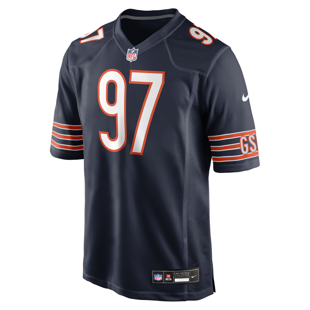 Men's Chicago Bears James Lynch Nike Navy Team Game Jersey - Image 3
