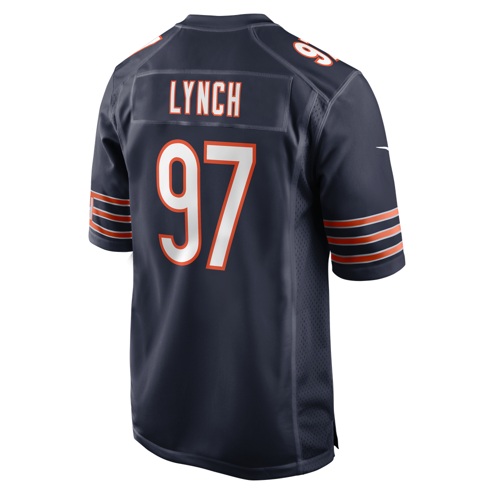 Men's Chicago Bears James Lynch Nike Navy Team Game Jersey - Image 4