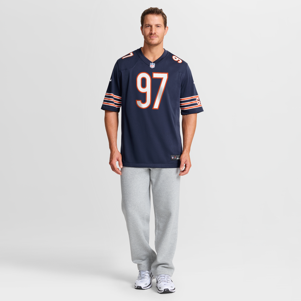 Men's Chicago Bears James Lynch Nike Navy Team Game Jersey - Image 5