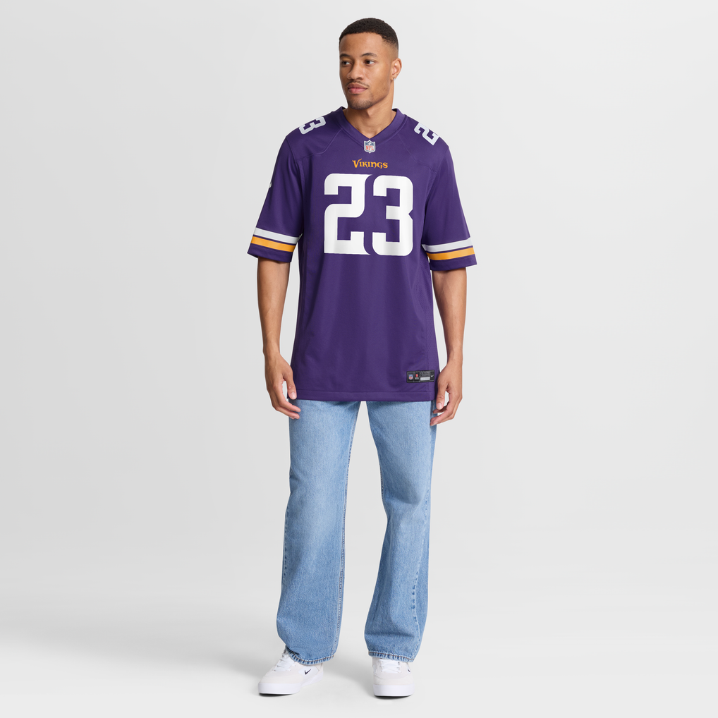 Men's Minnesota Vikings James Pierre Nike  Purple Team Game Jersey - Image 5