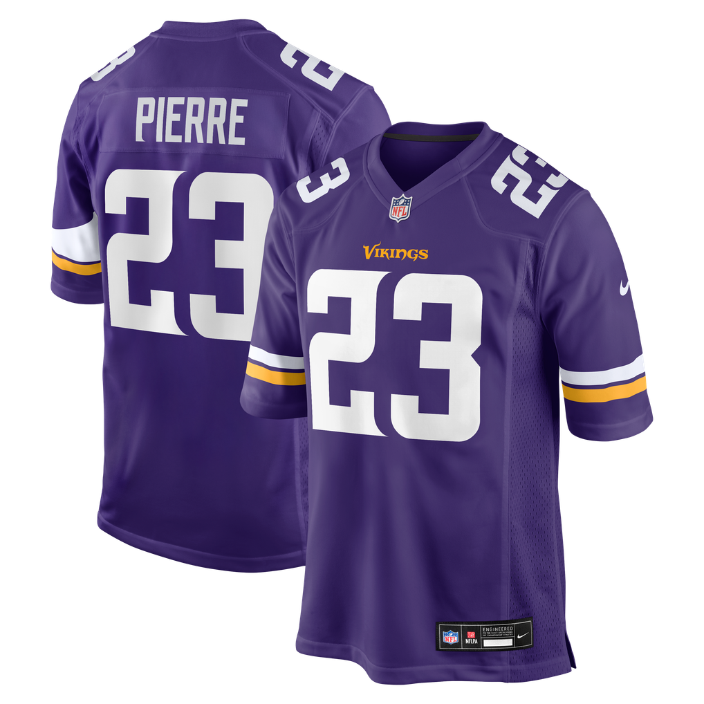 Men's Minnesota Vikings James Pierre Nike  Purple Team Game Jersey - Image 1