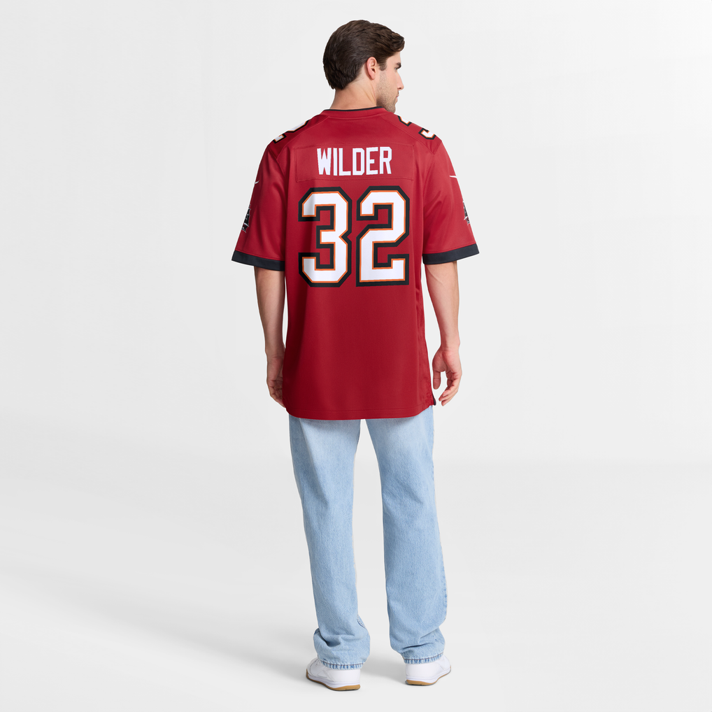 Men's Tampa Bay Buccaneers James Wilder Nike Red Game Retired Player Jersey - Image 9