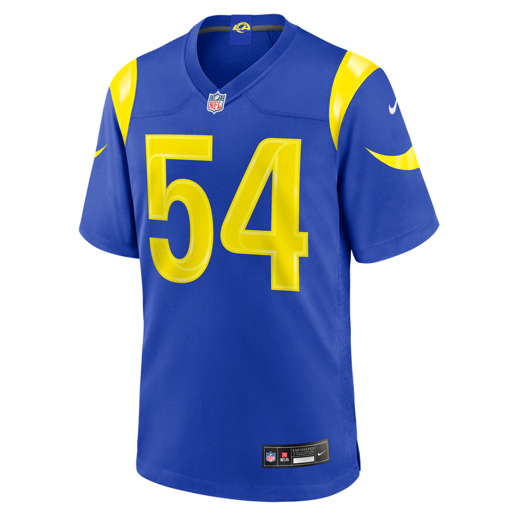 Men's Los Angeles Rams Jamie Sheriff Nike Royal Team Game Jersey - Image 3