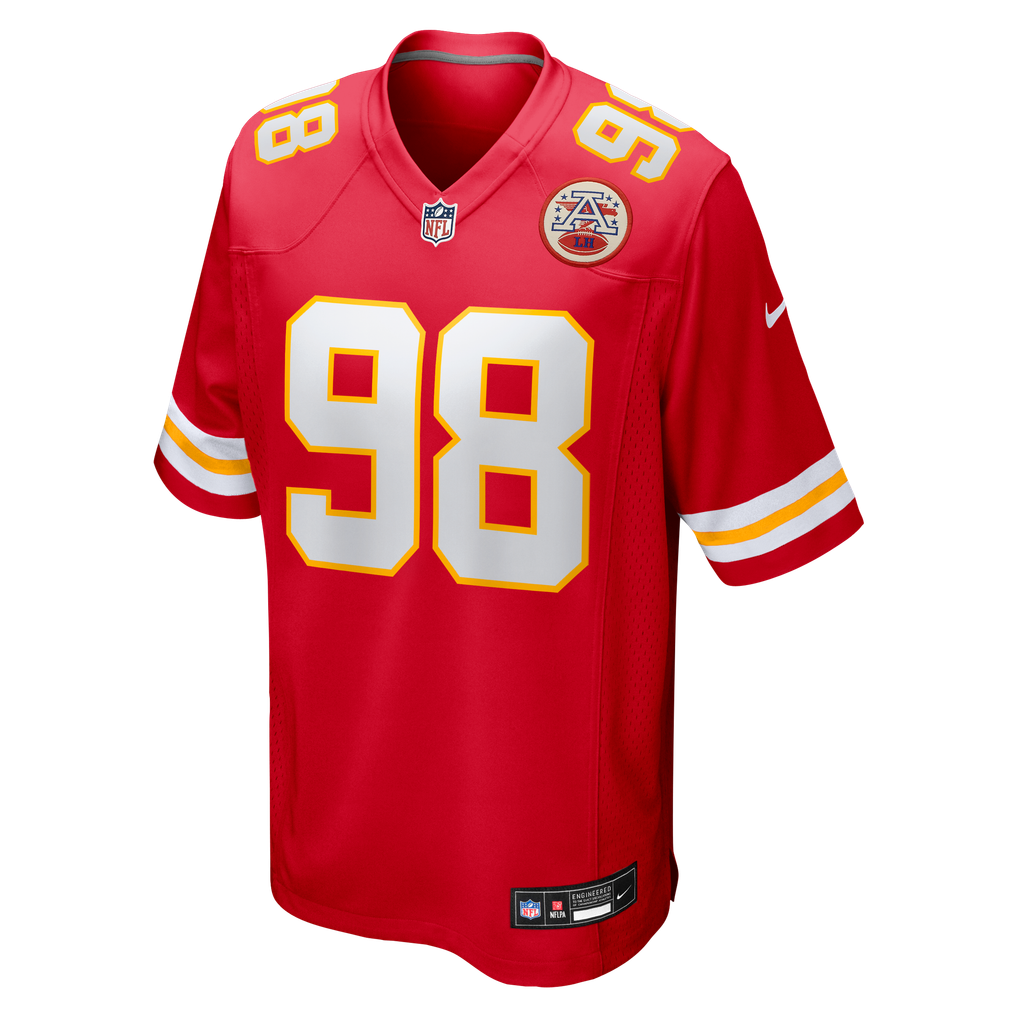 Men's Kansas City Chiefs Janarius Robinson Nike  Red Team Game Jersey - Image 3
