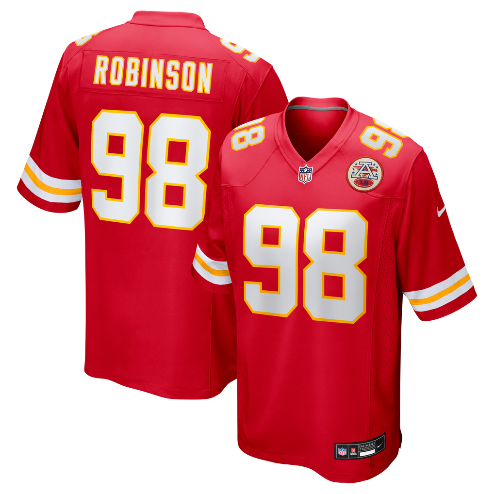 Men's Kansas City Chiefs Janarius Robinson Nike  Red Team Game Jersey - Image 1