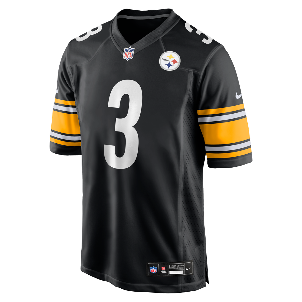 Men's Pittsburgh Steelers Jaquan Brisker Nike Black Team Game Jersey - Image 5