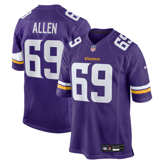 Men's Minnesota Vikings Jared Allen Nike Purple Retired Player Game Jersey - Image 1
